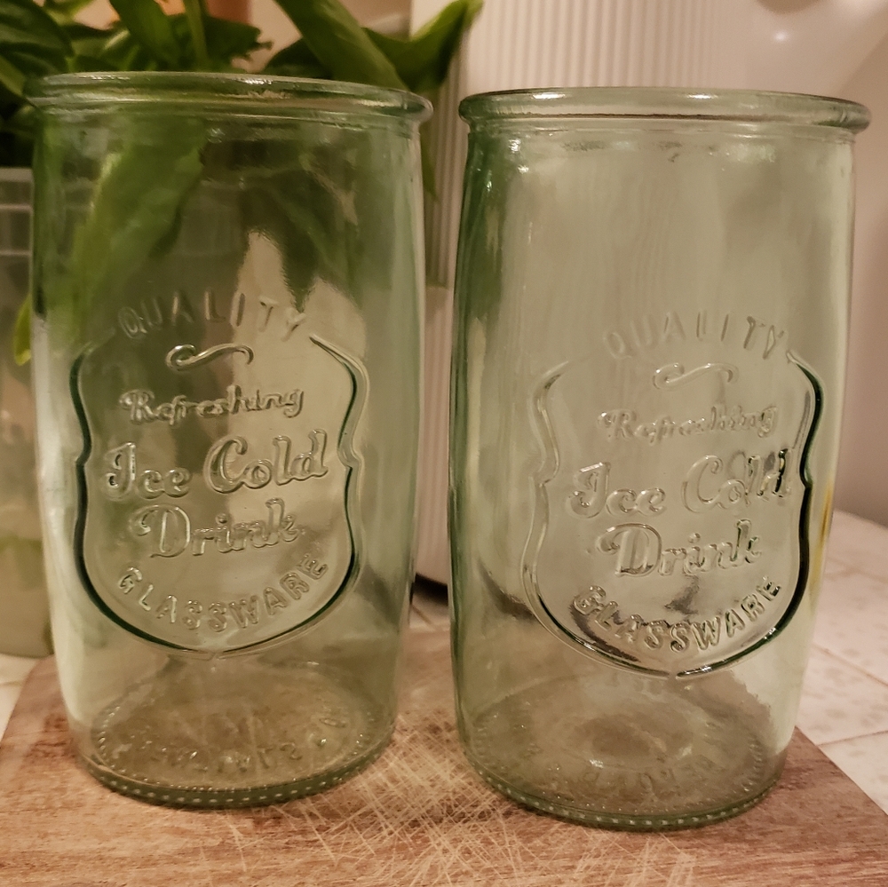 Home Essentials Ice Cold Mason Jar Cups Set of 2 - Picture 4 of 5